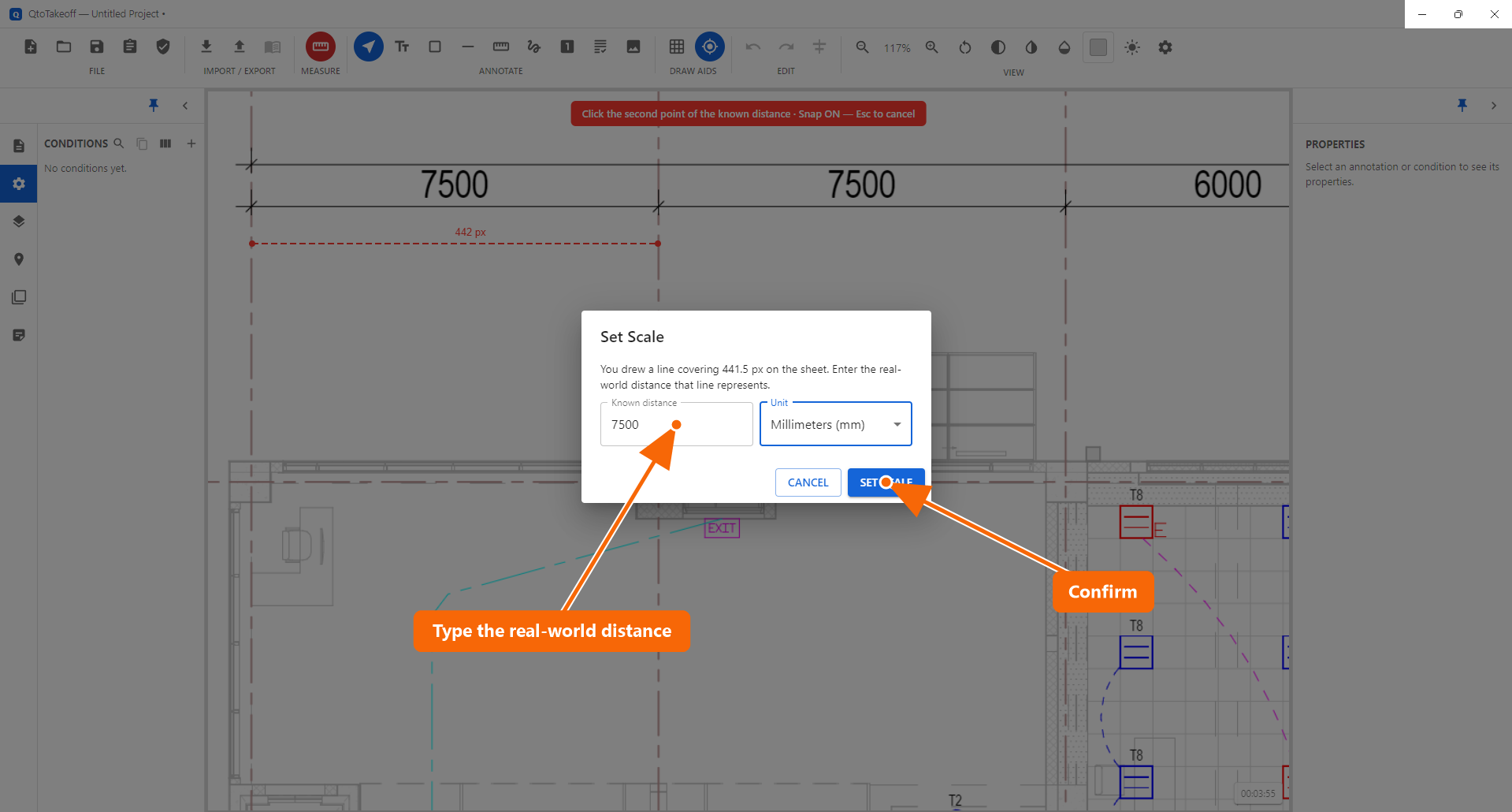 Set Scale dialog