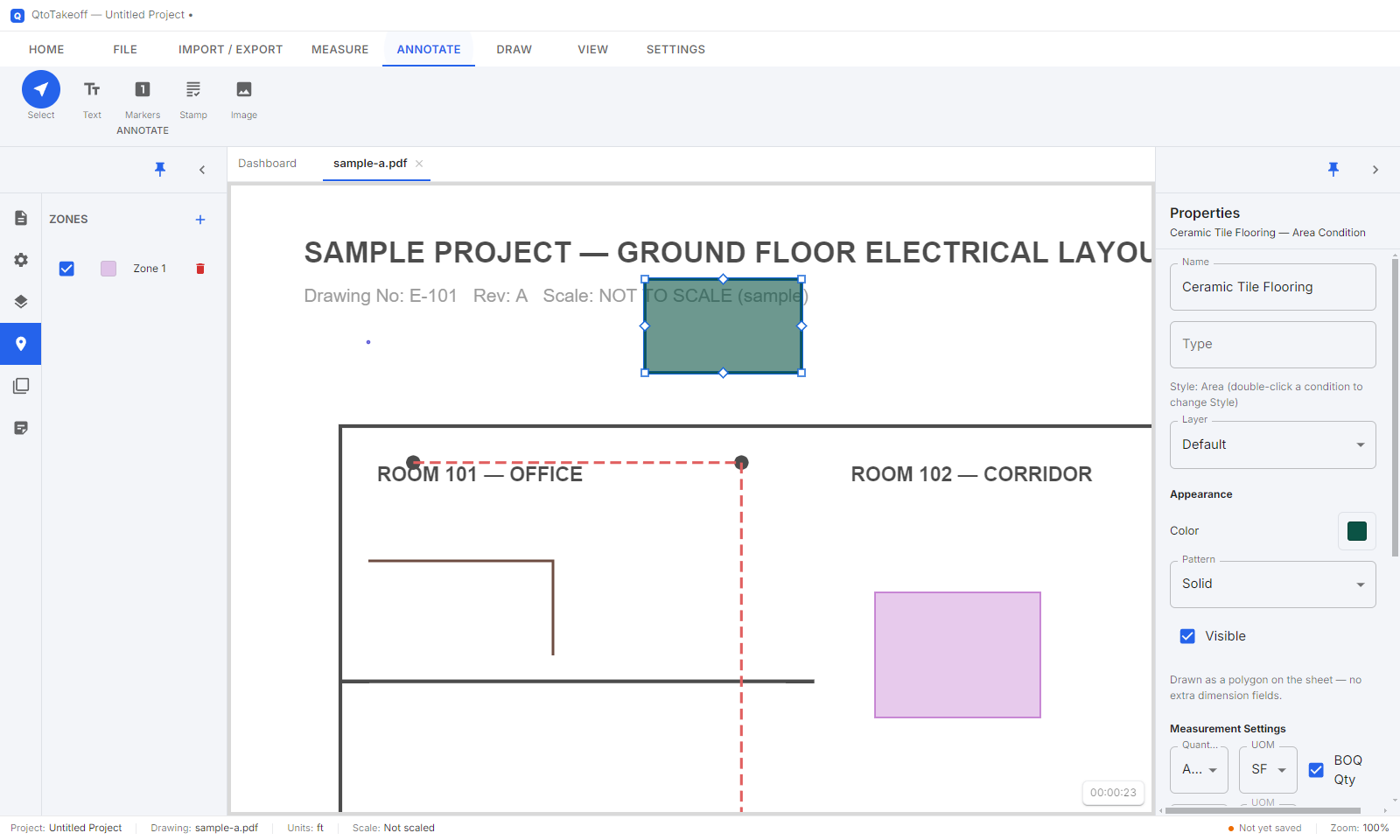 Annotate toolbar group